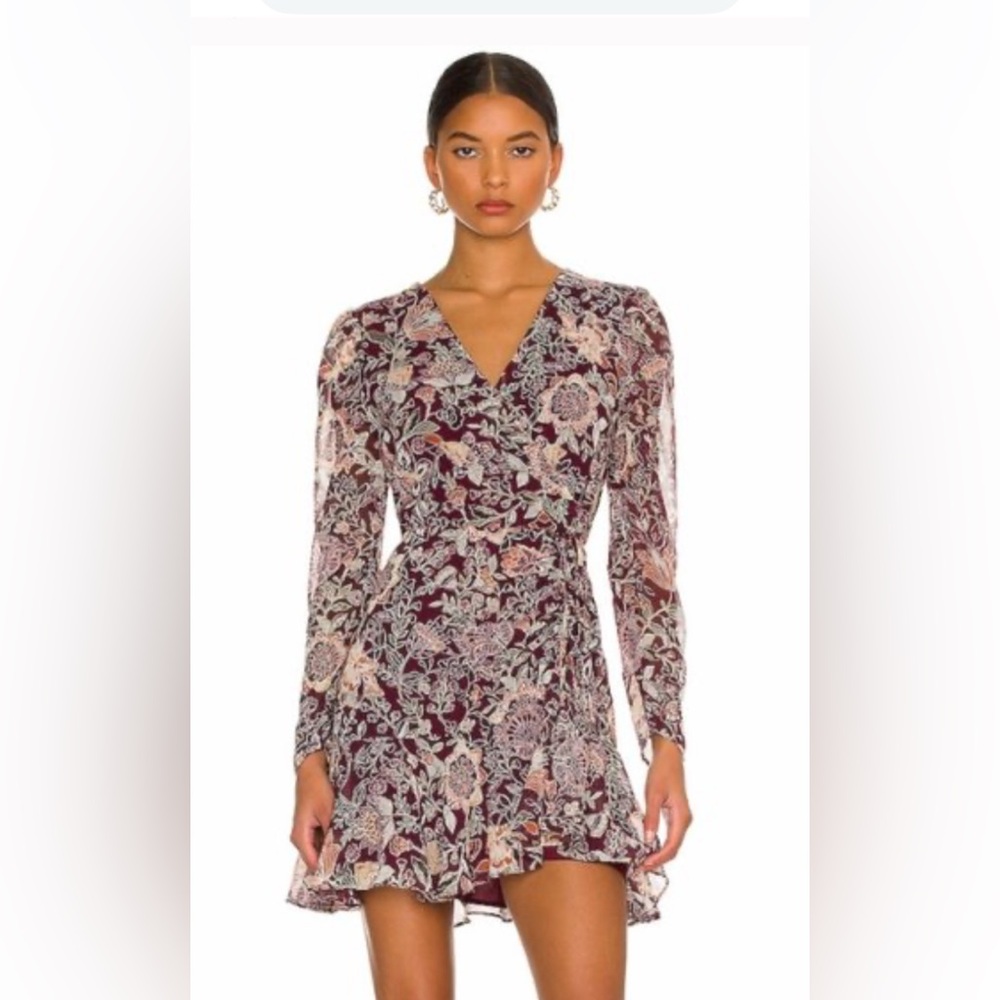 Beautiful Floral V-Neck Dress